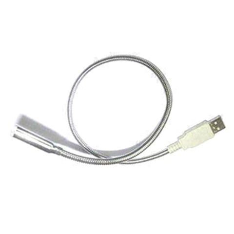 Luz USB ligera, manguera de metal ajustable libremente en 360 grados, pequeña y portátil - Lámpara USB flexible para portátiles y ordenadores