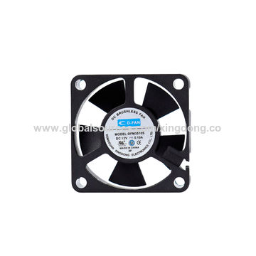 3510 35mm 12V DC Brushless Cooling Fan - 35x35x10mm, 0.11A, 2-Pin, 5-Blade