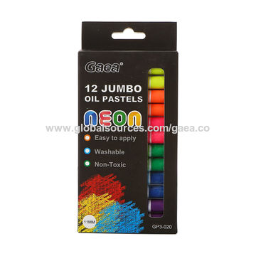 12 Colors Non-Toxic Oil Pastel Crayons Set for School Supplies