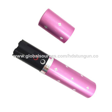  BLINGSTING Mini Lipstick Stun Gun for Women Self Defense with  Flashlight & USB Rechargeable Battery, Black : Sports & Outdoors