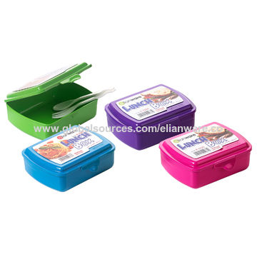 Bpa Free Plastic Lunch Box With Easy Snap On And Off Lid Suitable For Kids And Adults Global Sources