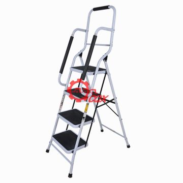 Foldable Non Slip Step Steel Ladder tread Stepladder Safety Handrail Rail Select