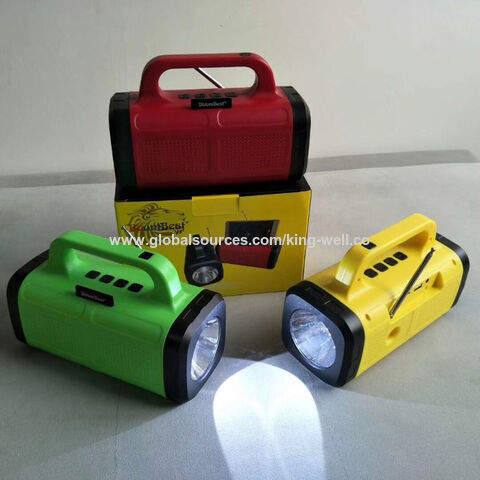 Haut-parleur Bluetooth 1800mAh, enceinte portable avec lumière LED, carte TF, entrée auxiliaire