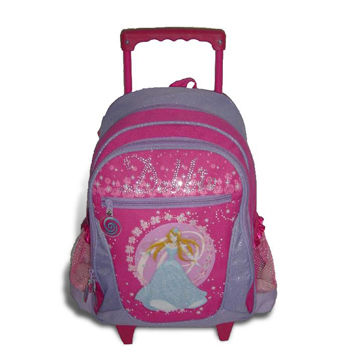 Mochila Escolar con Ruedas, Fabricada en Poliéster 300D, Medidas 38 x 28 x 12 cm (Aprox.) - Ideal para Mayoristas