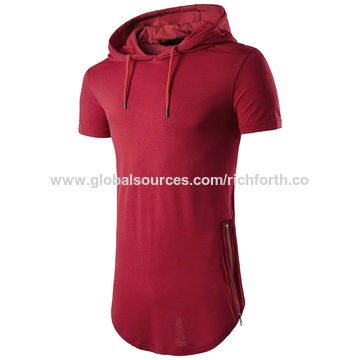 short sleeve hoodie blank