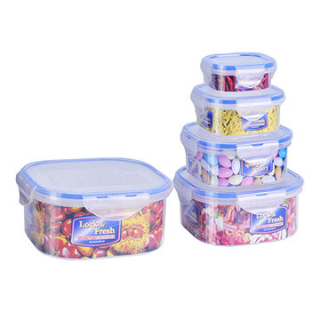 Fruit Packaging 5cm Disposable Plastic Food Box With Divider