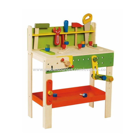 Nuevo y popular juego de carpintería de madera educativo para niños, juego de simulación W03D116 for sale at factory direct price