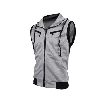 Buy sleeveless jacket men white color in India @ Limeroad