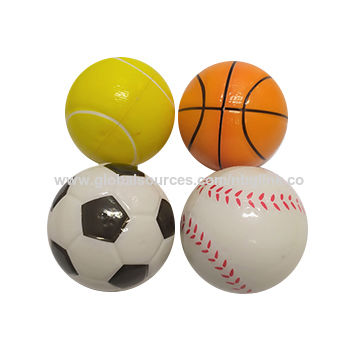 12 x Emoji Squishy Toy Basket ball football tennis game Gift Stress relieve play