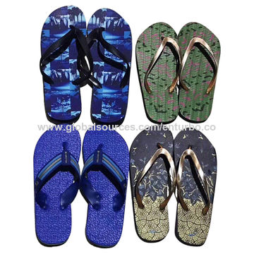 printed flip flops