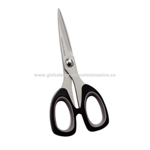 Proveedor directo de Yangjiang, precio competitivo, tijeras de acero inoxidable con mango de plástico en buen mercado for sale at factory direct price