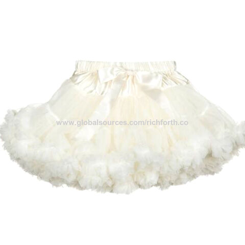Saias Tutu Mini de Natal de Tule Fofo e Charmoso de Chiffon para Meninas
