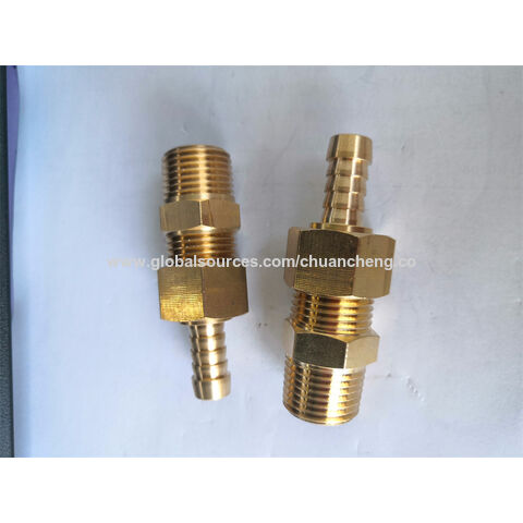 Cnc Precision Machining,custom Brass Fittings, Threaded Fittings, Brass ...