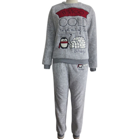 Polyester Melange Grau Damen Set - Hochwertige Sport- und Freizeitbekleidung im Großhandel for sale at factory direct price