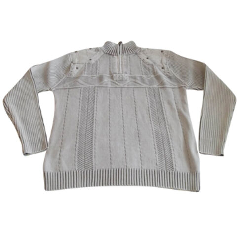 Herren-Jacquardpullover mit Stone-Waschung
