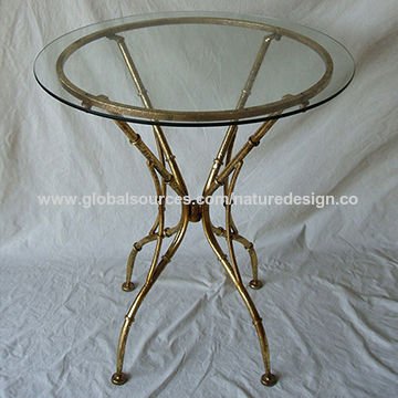 Round glass bistro online table set