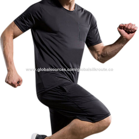 Camisetas y pantalones cortos de entrenamiento para hombre, ropa deportiva de gimnasio sexy y de moda para hombre