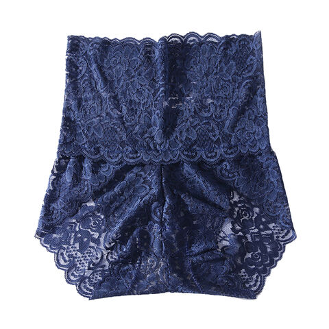 Bragas de Encaje para Mujer, Transparentes, Sexy, de Cintura Alta y con Forro Antibacterial - Venta al por Mayor