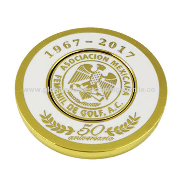 Auburn Tigers Ball Marker Challenge Coin Poker Chip Metal 