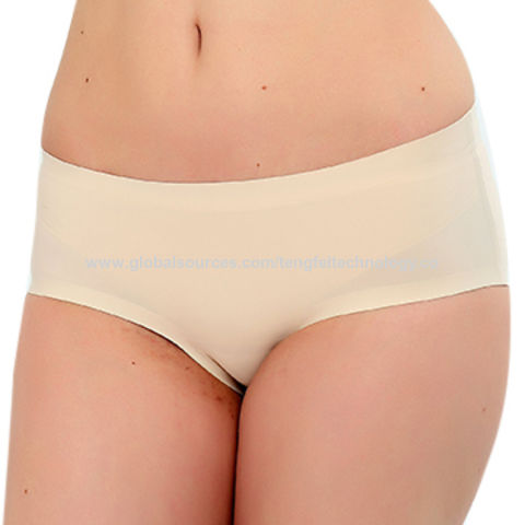Buy Wholesale China Custom Logo Women's Panties Soft Cotton Plus Size  Boyshort Underwear Solid Mid Waist Panties & Women's Boxer Short at USD 1.6