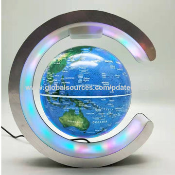 Globo magnético ligero llevado giratorio 6inch, globo flotante del levitaiton nuevos 360 del mundo