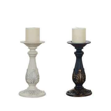 A Pair of French Empire Gilt Bronze Candle Sticks