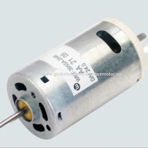 DC 24V Kohlebürsten-Gleichstrommotor nach CE EMC Standard, AD: 27,7mm*46,5mm(L), WRT-395SA Serie für automatische Wasserpumpe
