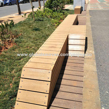 Taiwan Outdoor Park Benches Waterproof With Realistic 3d Wooden