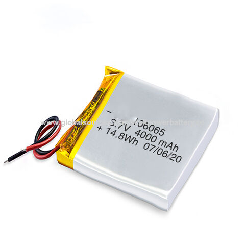 低価格で大人気の 3.7v For 106065/4000mah Battery Polymer Lithium Rechargeable トップス