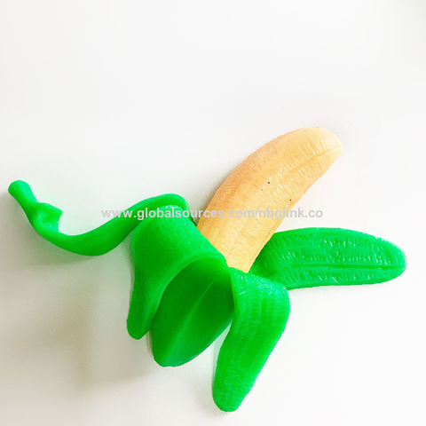 1pc Novelty Squishy Rubber Banana Squeeze Toy Stress Reliever Toys Xmas  Gift for sale online