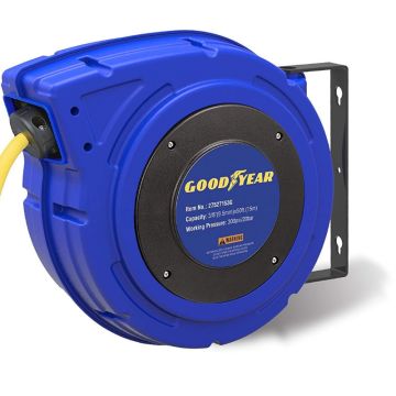 Goodyear 27527153g Enclosed Retractable Air Compressor/water Hose