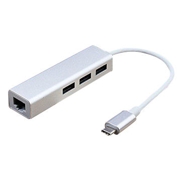 USB4 und Thunderbolt 4 Port kompatibel USB C LAN Adapter Hub mit 3X USB 3.0 Thunderbolt 3 Cable Matters 3-Port USB C Hub mit Gigabit Ethernet mit 10/100/1000 Mbps Netzwerk