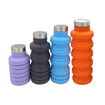 Buy Wholesale China Portable Folding Silicone Water Bottle With