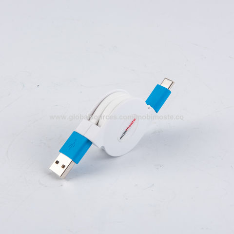 Factory Direct High Quality China Wholesale Retractable Usb2.0 A Male To Usb  Type C Data And Charging Cable With A Reel Design from Zhuhai Hantai  Electronics Co.,Ltd