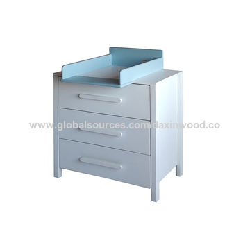 Diaper Changing Table, Solid Wood Baby Changing Dresser