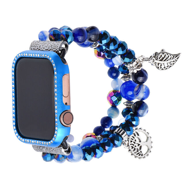 Correa de Apple Watch 38mm 42mm 44mm 40mm, Joyería de Moda Hecha a Mano para Correa de Reloj