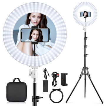 14 inch Big LED Ring Light for Photo and Video with 7 Feet Stand Compatible  Tripod Remote)