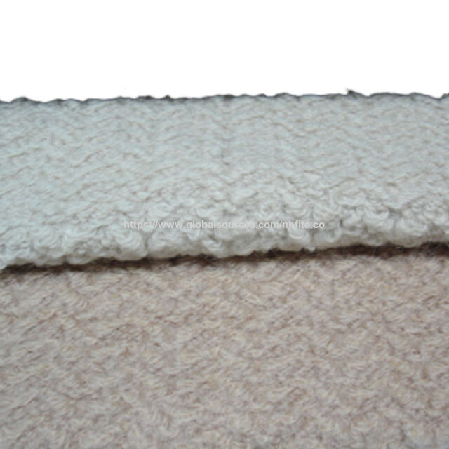 Tejido Jacquard de Lana Gruesa, compuesto por 35% lana y 65% poliéster for sale at factory direct price