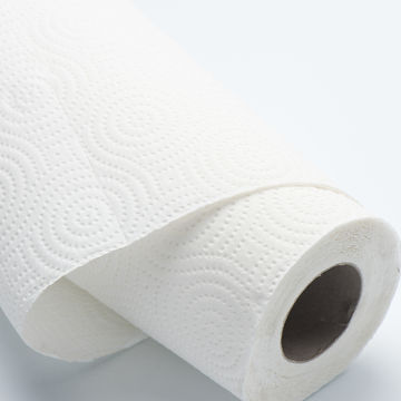 Imprimé blanc 2 plis du papier Rouleau de serviettes de cuisine - Chine  Papier et serviette prix