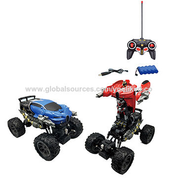 Gold Interactive Robot Deformation Car Model Toy for Children Transforming Robot Remote Control Car with One Button Transformation & 360 Speed Drifting Sandistore Transform Car Robot 