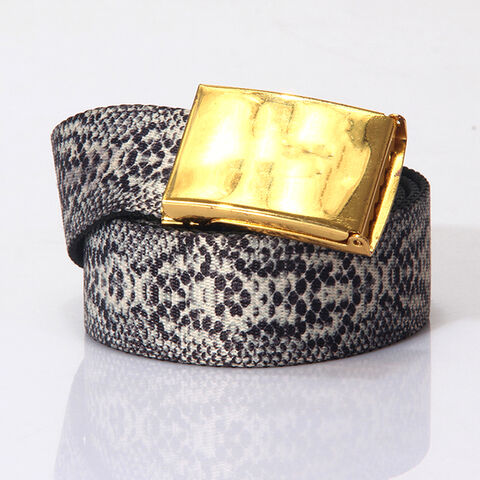 Ceinture de mode pour hommes en polyester avec boucle à pression - Vente en gros de ceintures pour hommes