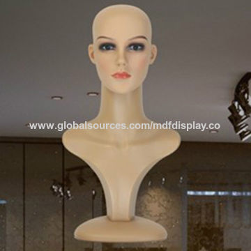 Realistic Wig Mannequin With Shoulders With Long Neck Bust For Wig