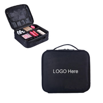 makeup case with compartments