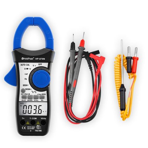 Electrical Tester Digital Clamp Meter Dual Display With Backlight Auto Range 1pc 