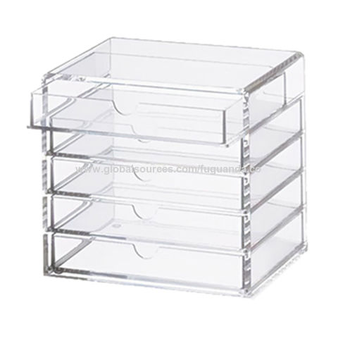 Perspex store storage drawers