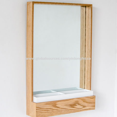 Bath Mirrors Bathroom Mirror Cabinet, Wooden Bathroom Mirror With Storage