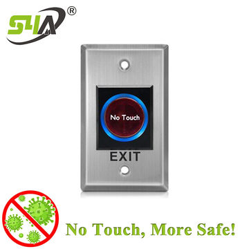 Infrared Sensor Door Release Stainless Steel Exit Button Switch For Hollow Door,