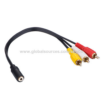 Audio Cable RCA Cable Transparent Cable 2RCA To3.5 Stereo (2R-1ST 1.5M) -  China RCA Cable, Audio Cable
