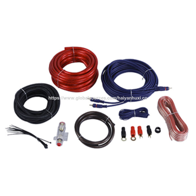 Kit de Cableado para Amplificador de Coche, Kit de Instalación de Amplificador con Interconexión RCA de Alto Rendimiento for sale at factory direct price