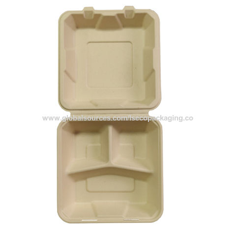 Buy Wholesale China 8 Inch 3 Compartment Biodegradable Bagasse ...